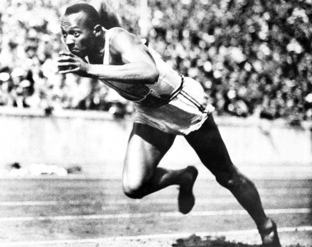 American sprint star Jesse Owens