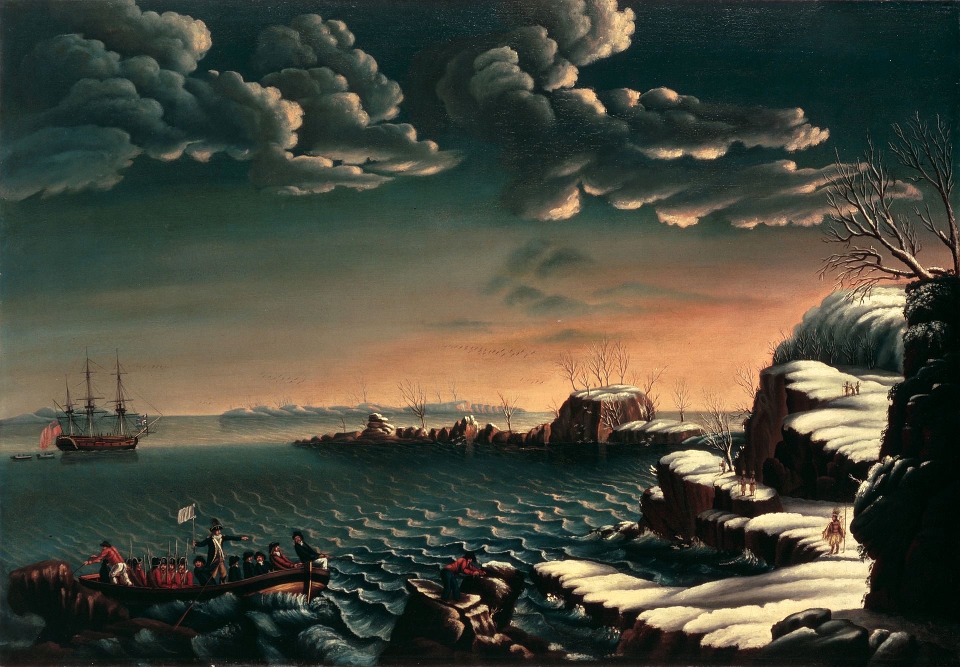 Landing of the Pilgrims - Artwork by Cornè