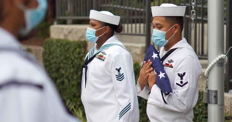 Naval Special Warfare Center in Coronado will be sending a 4-person flag detail to render the first honors. 