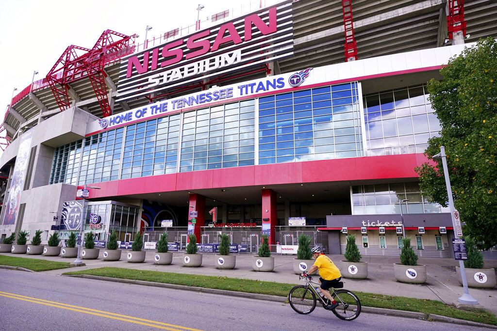 Nissan Stadium, home of the Tennessee Titans