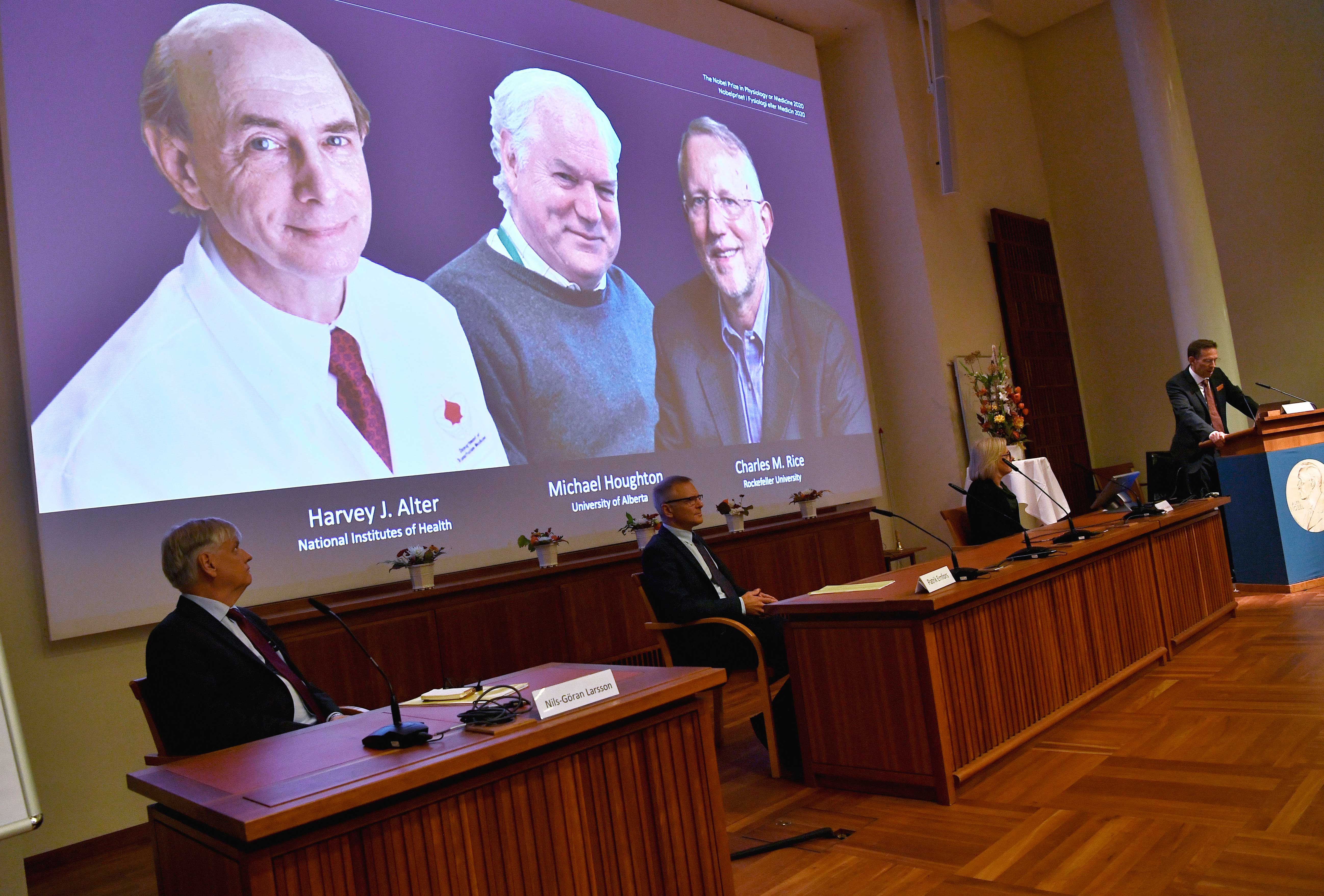 Harvey J. Alter, Michael Houghton, and Charles M. Rice win Nobel Prize