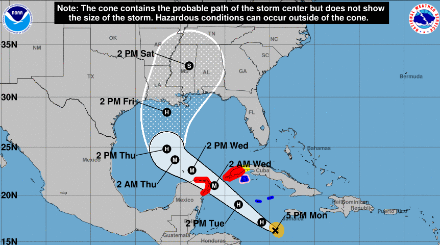 hurricane path