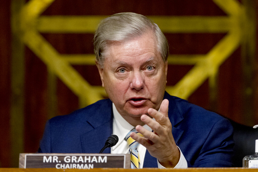 Chairman Sen. Lindsey Graham, R-S.C., speaks during a Senate Judiciary Committee hearing on Capitol Hill