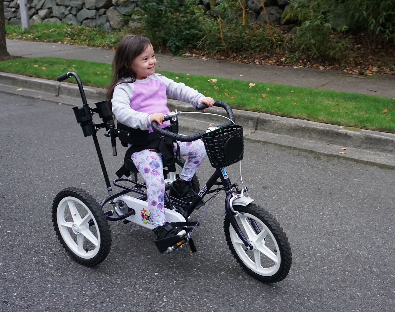 Arianna Graham riding bike