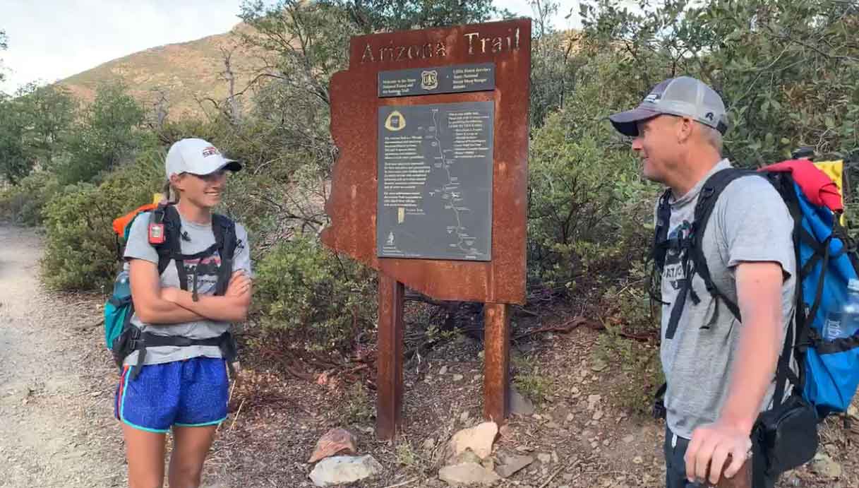 Annalee and Luke before the boulder incident