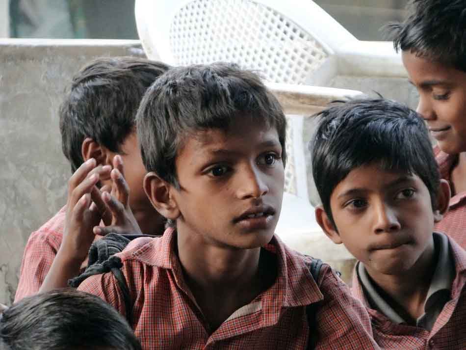 Students in India 