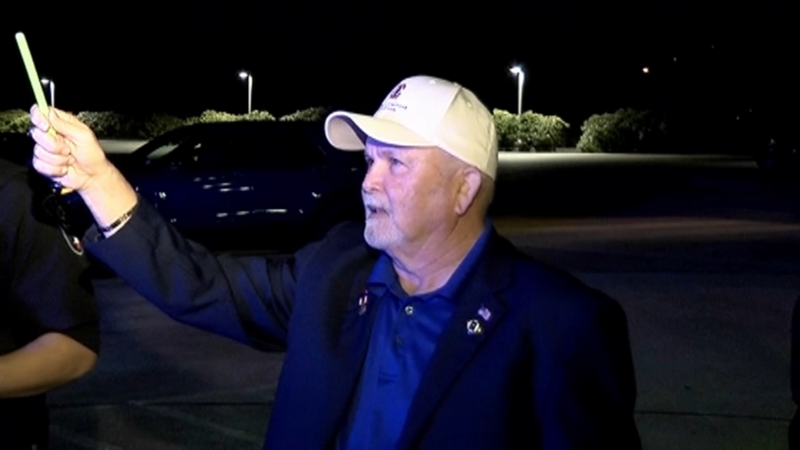 Sarge Summers holds vigil outside of his wife Sandy's hospital room.