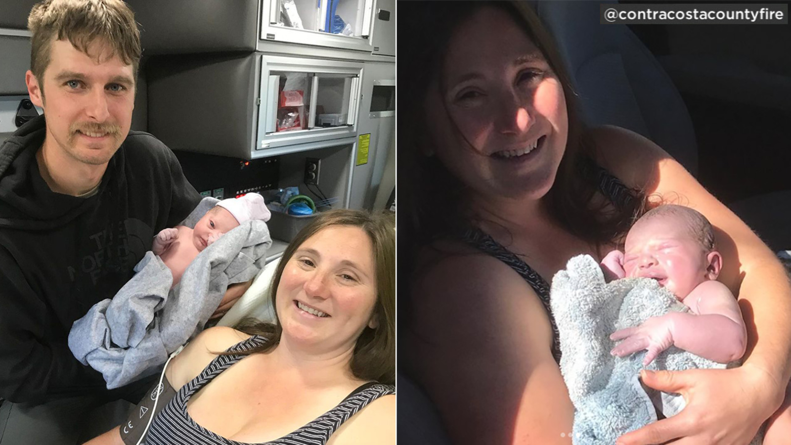 dad, mom and baby
