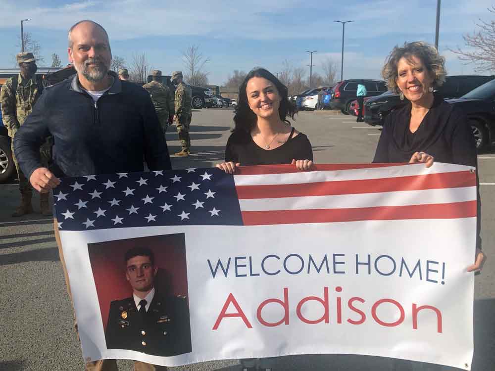 Family welcomes Lt. Love back home