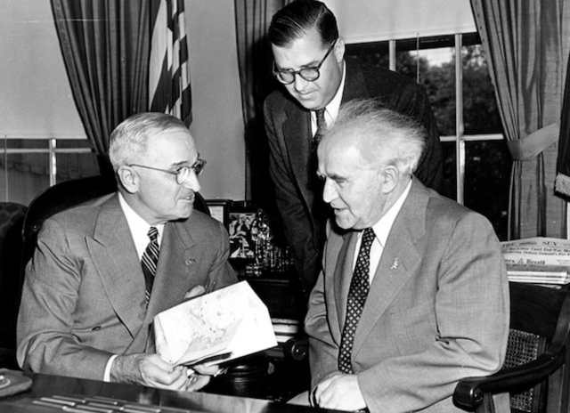 President Harry S. Truman and Israel Prime Minister David Ben-Gurion