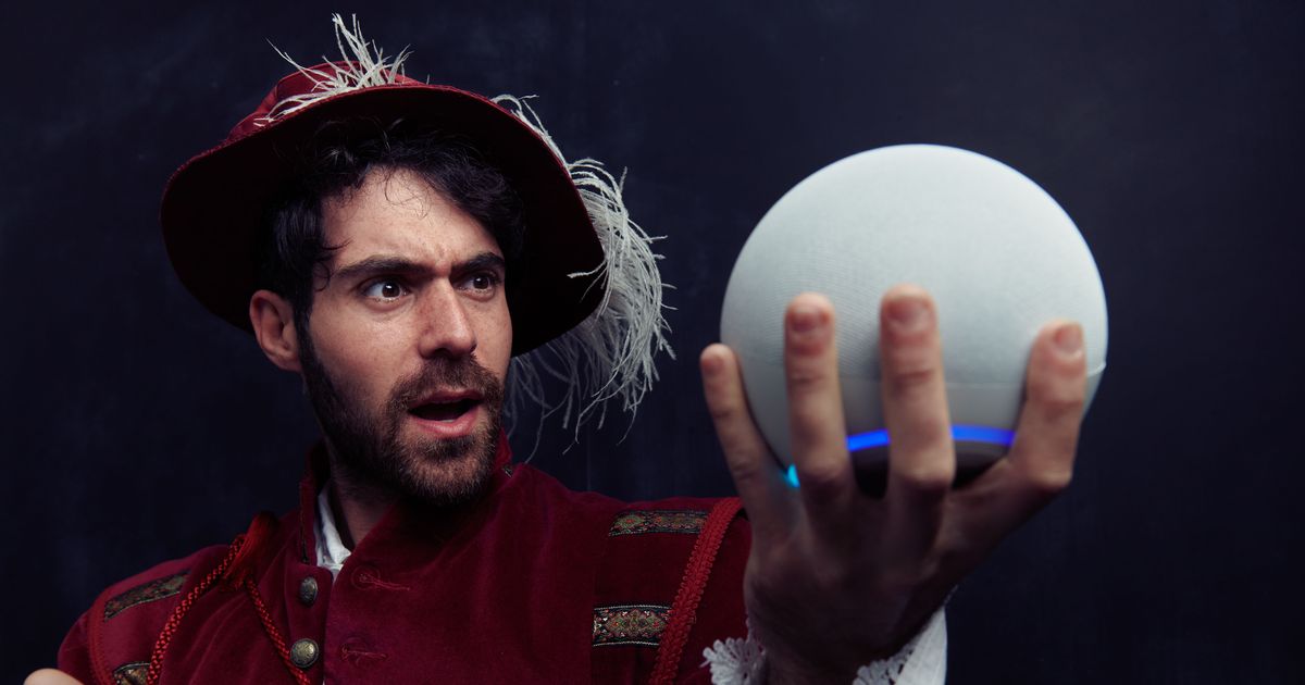 Actor playing Shakespeare