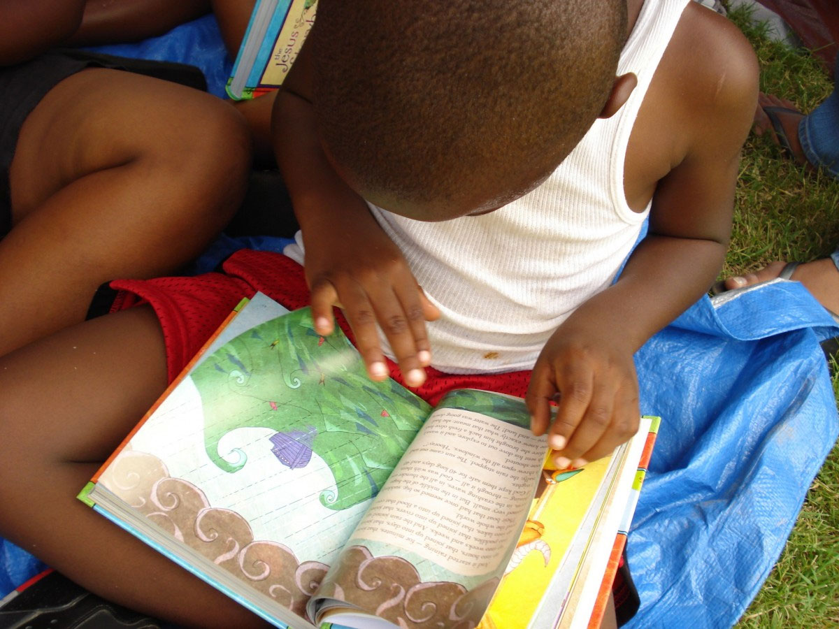 Boy reading