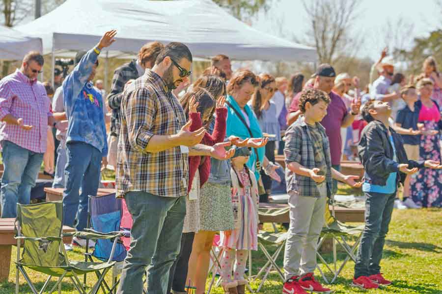 New Tribe Church outdoor worship