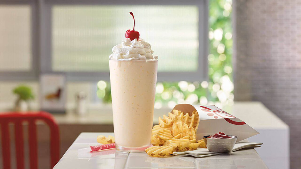 Chick-fil-A's Peach Milkshake