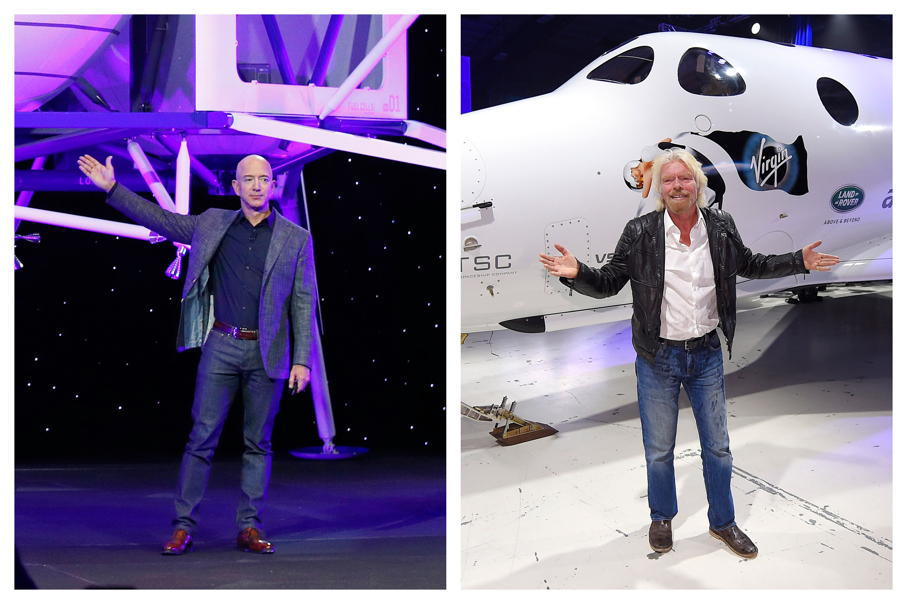 Billionaire Space Race Branson And Bezos To Ride Their Own Rockets Into Space Positive