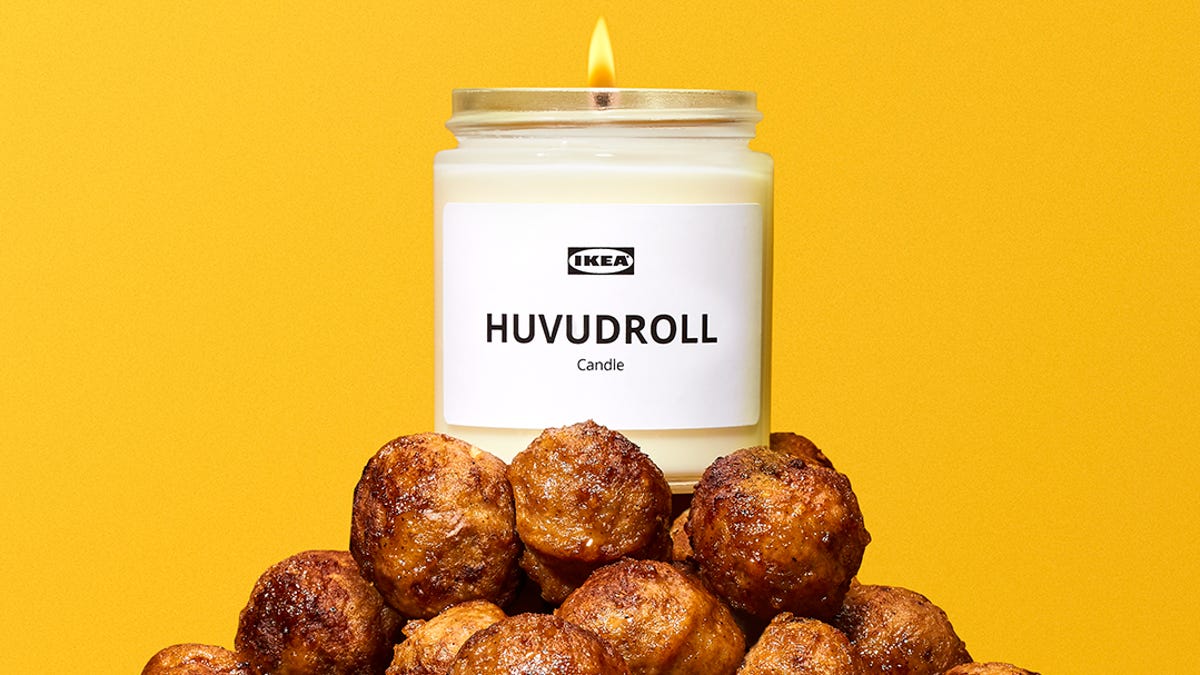 Ikea meatball candle