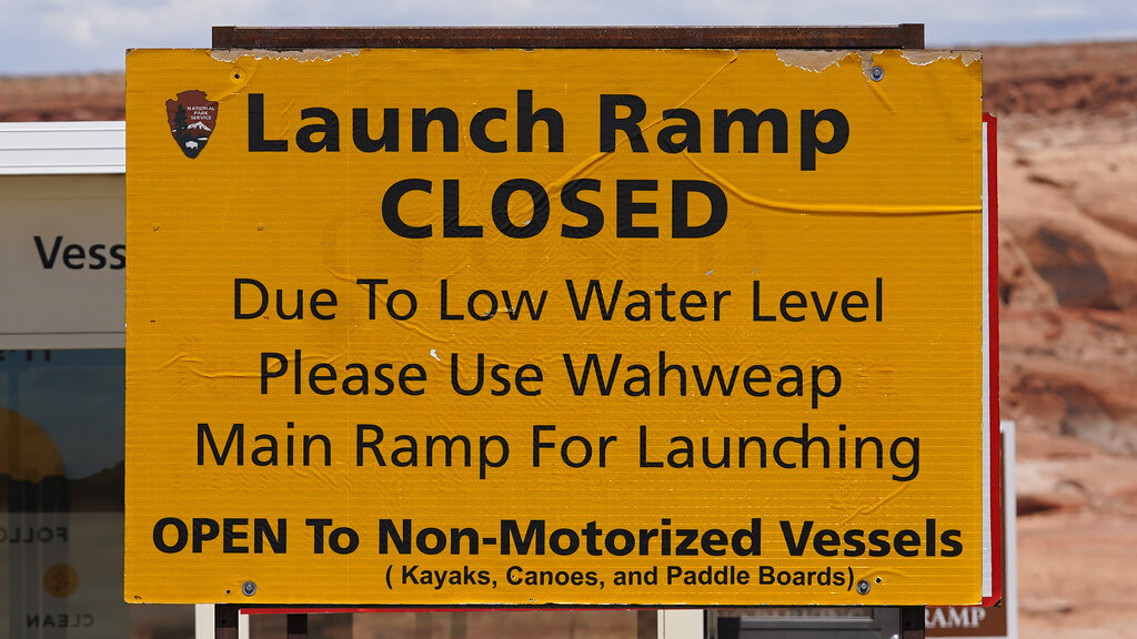 Launch Ramp Closed Sign
