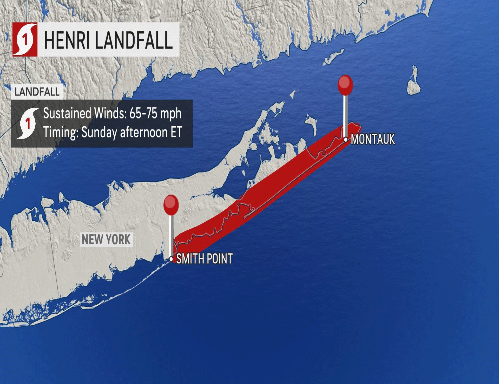 Hurricane Henri Moves In - Concern About Power Outages, Flooding 