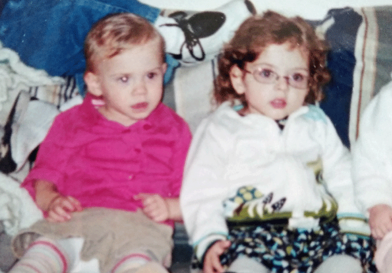 Rosemary (left) and Morgan (right) at their families’ last reunion in 2005, when they were 2 years old.