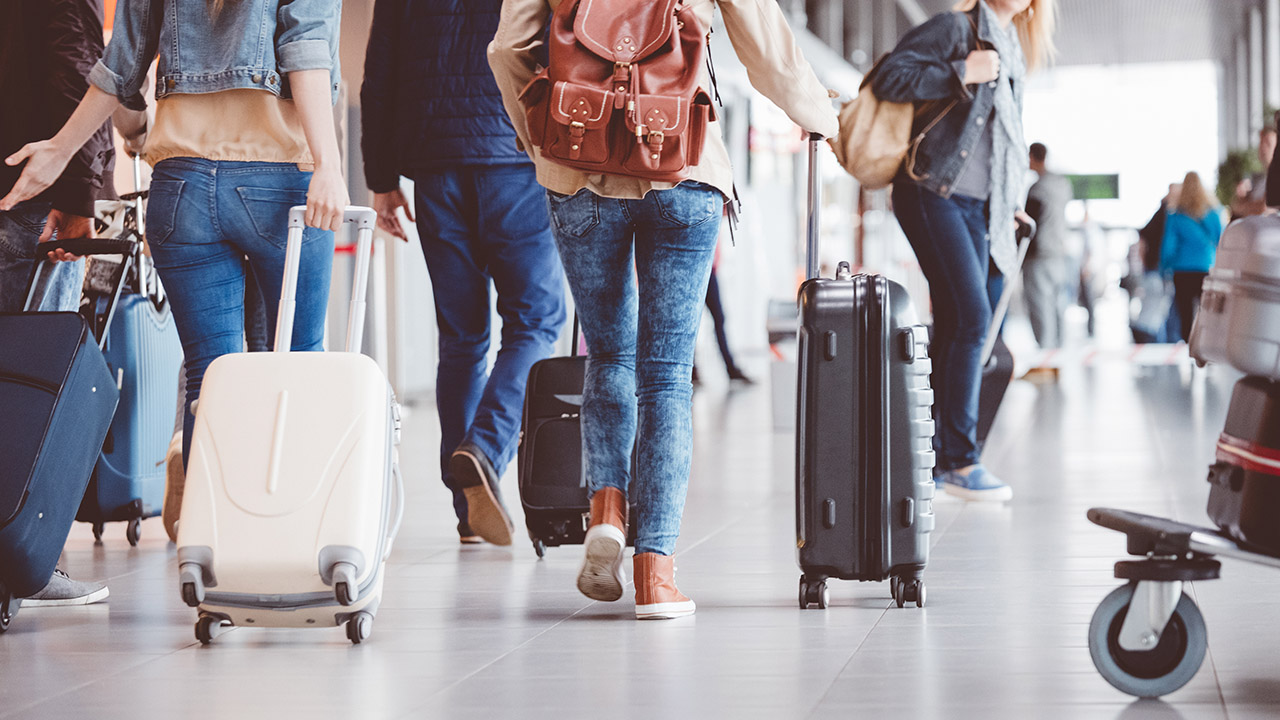 Passengers at airport