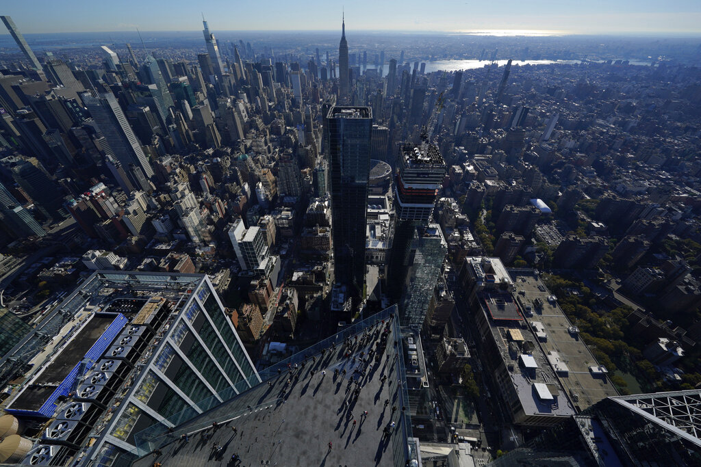 Top of City Climb looking down to observation deck