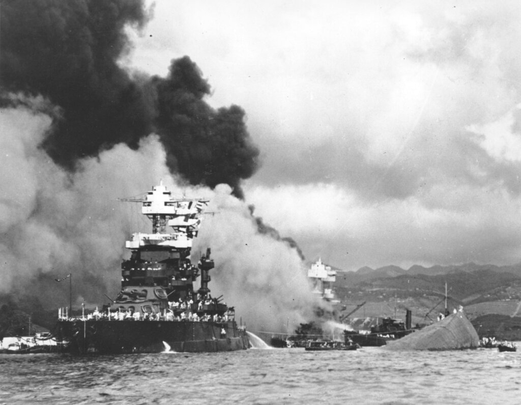 USS Maryland and USS Oklamoma Dec 7th, 1941