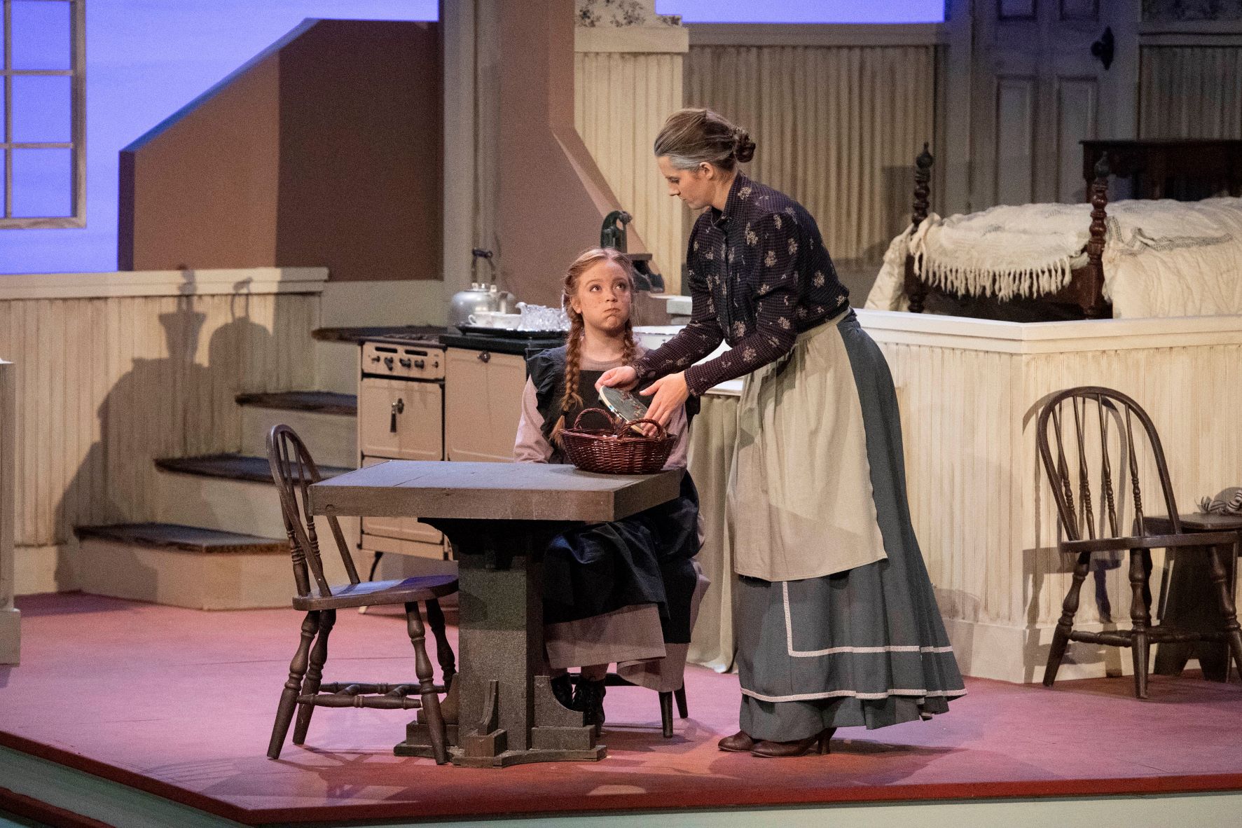 Hannah Bradley on set of "Anne of Green Gables"