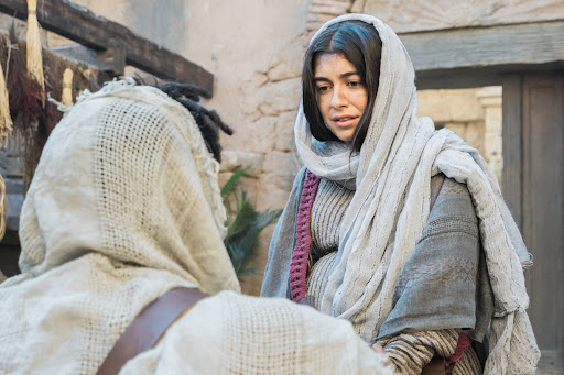 Joseph by Raja Bond, Young Mother Mary by Sara Anne