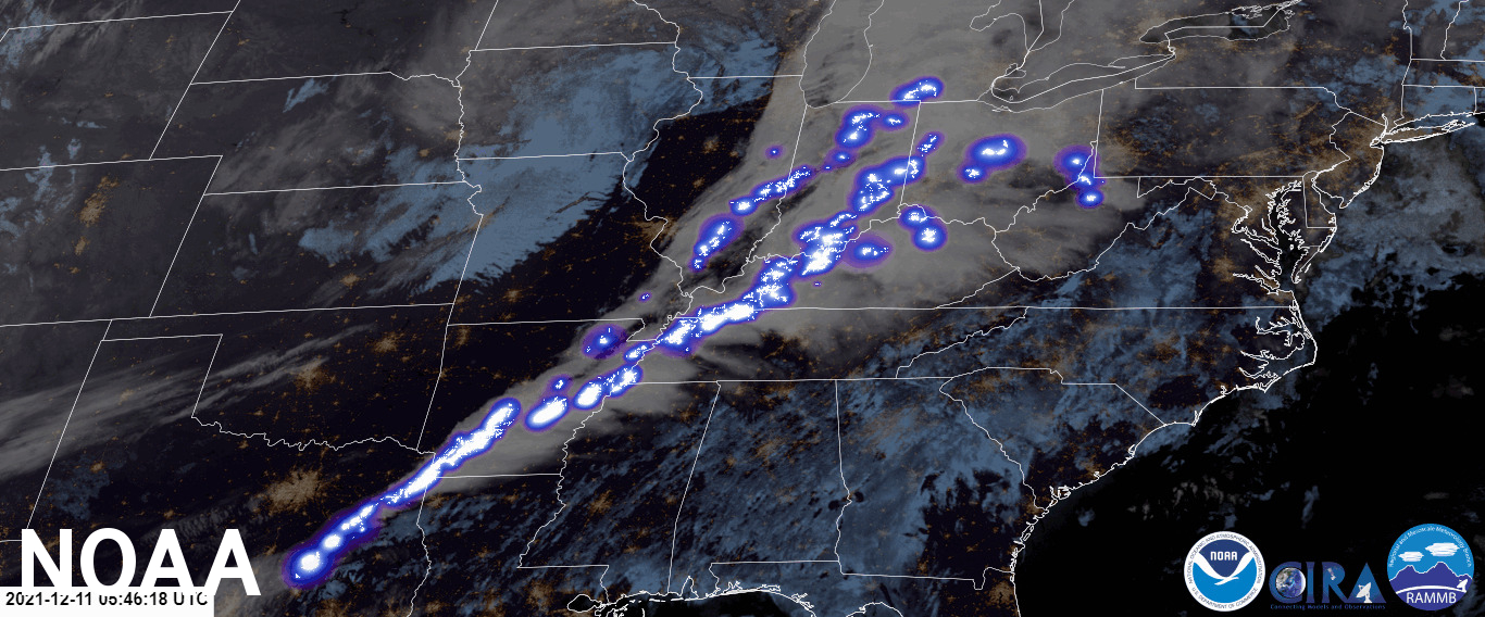 Dec 10 Tornado Outbreak: “The very fact that tornadoes of this intensity struck in late autumn, rather than in the spring and summer when thunderstorms and tornadoes are more likely, is remarkable.” - NWS