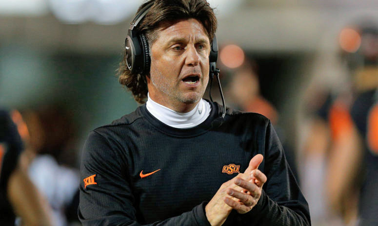 Oklahoma State University (OSU) head football coach Mike Gundy