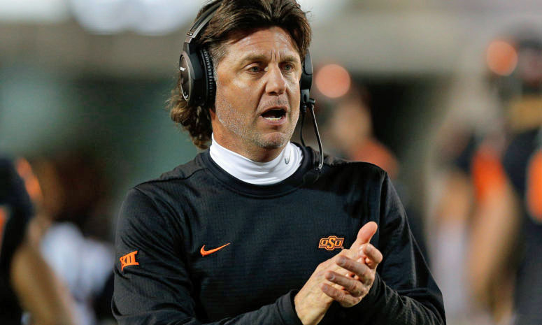 Oklahoma State University (OSU) head football coach Mike Gundy 