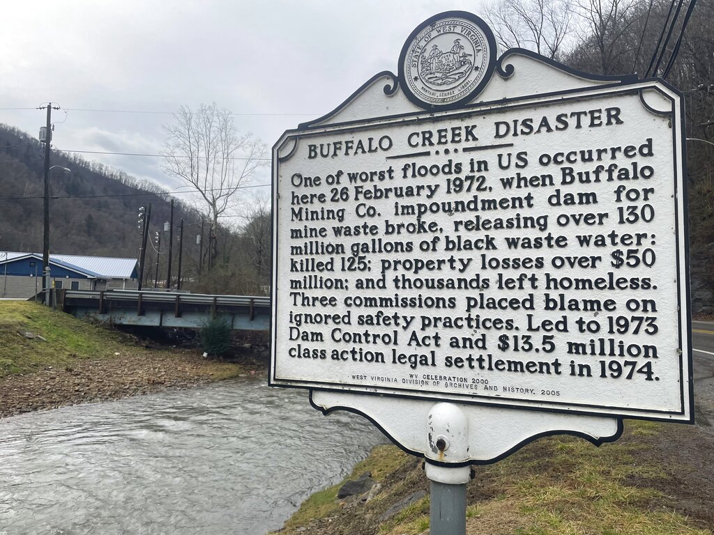 Historical Marker at Buffalo Creek, WV 