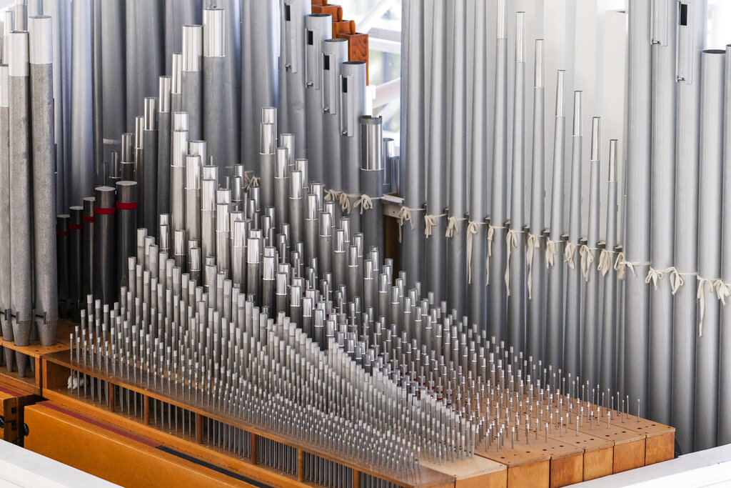 Organ pipes of the Hazel Wright organ
