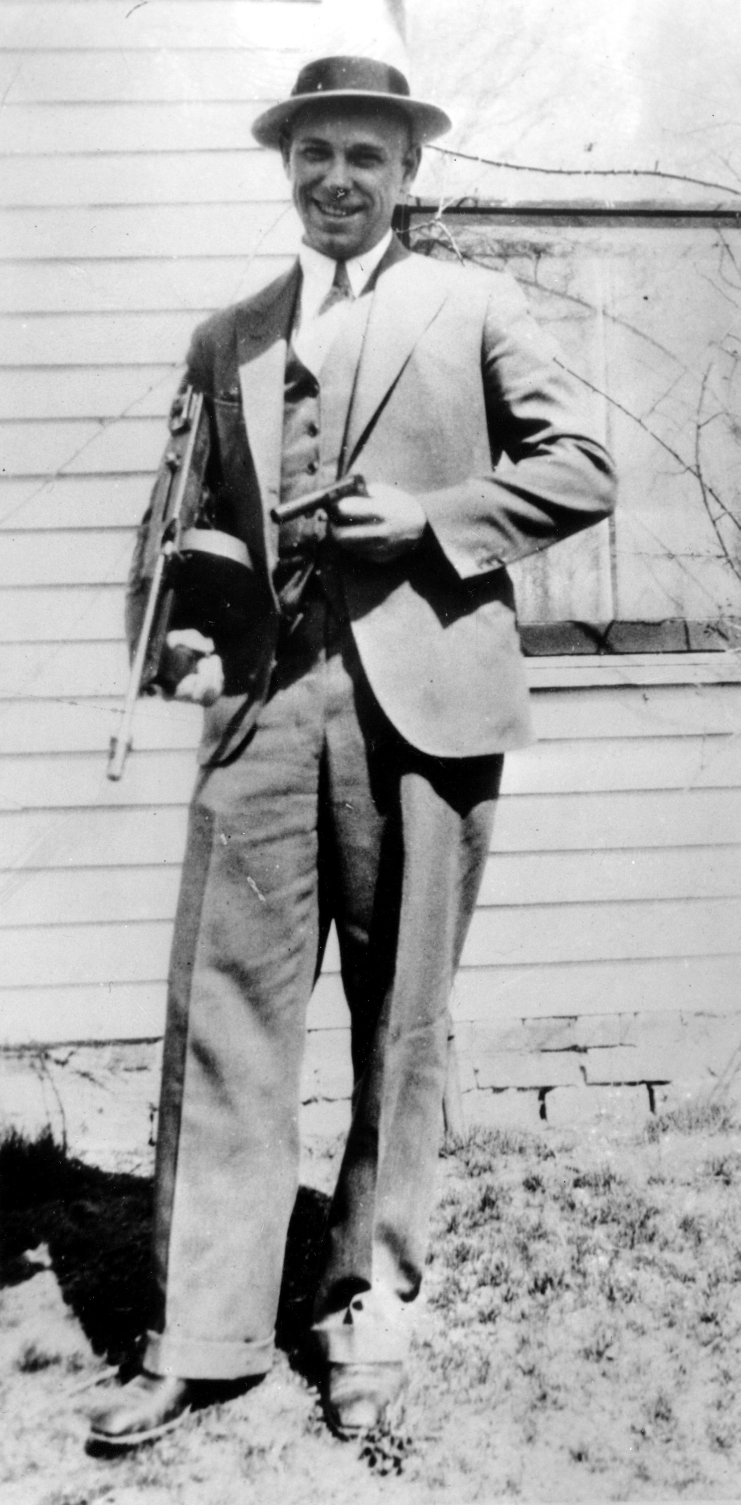 1934 file photo of desperado John Dillinger near Moore, Ind