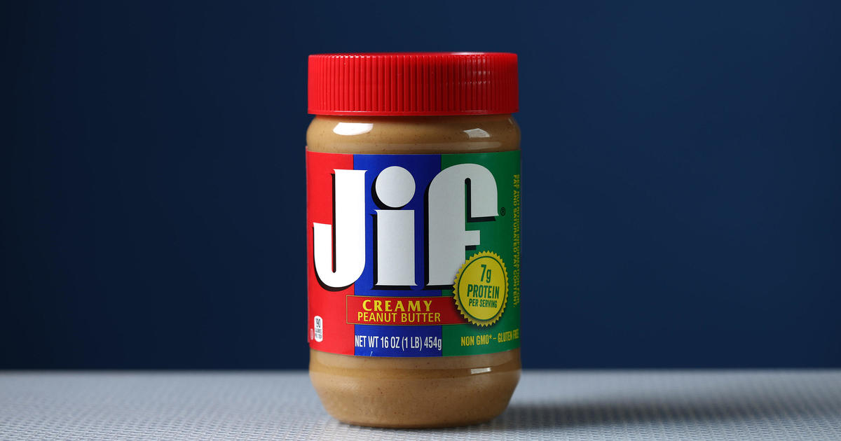 Jar of unopened Jif peanut butter