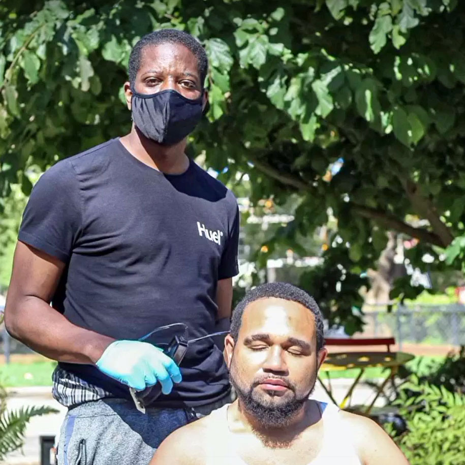Randy Miller - Cutting Hair, Sharing Encouragement Among Fellow Homeless