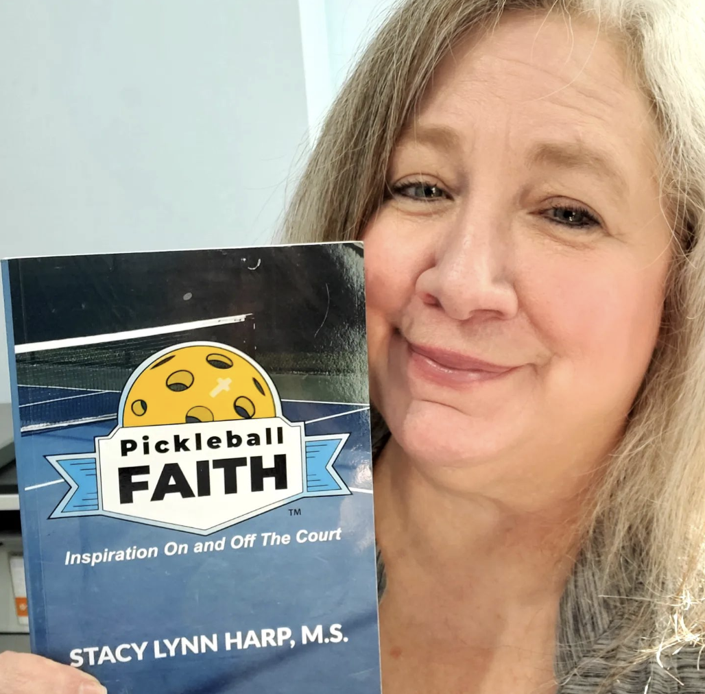 Stacy Lynn Harp and her book Pickleball Faith
