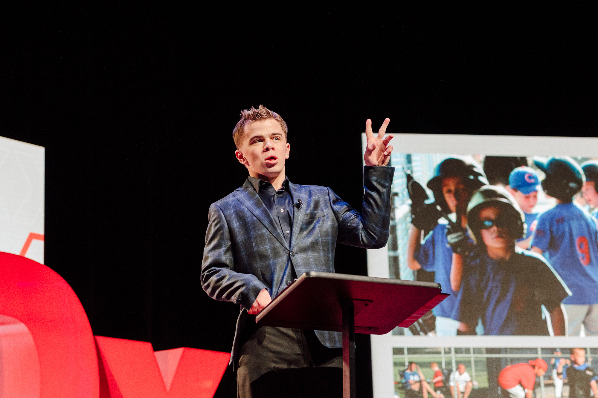 Jack Clarke speaks at TEDxDesMoines event