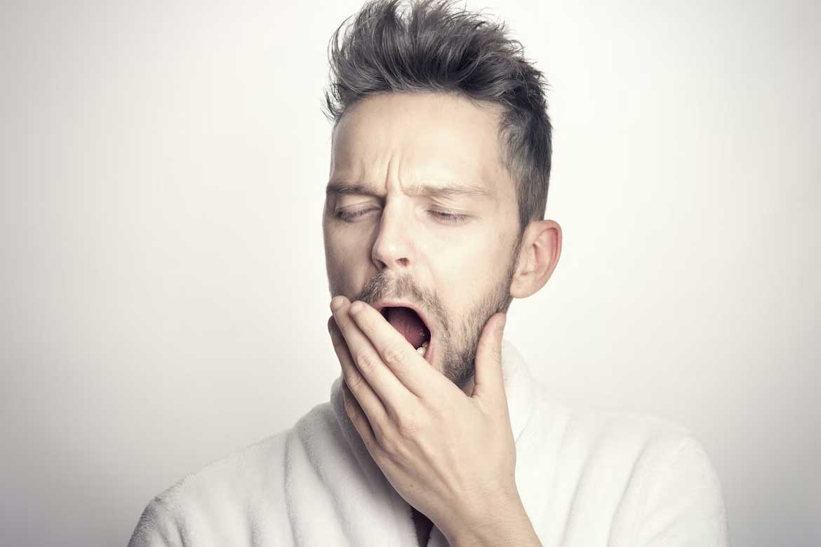 Man Yawning