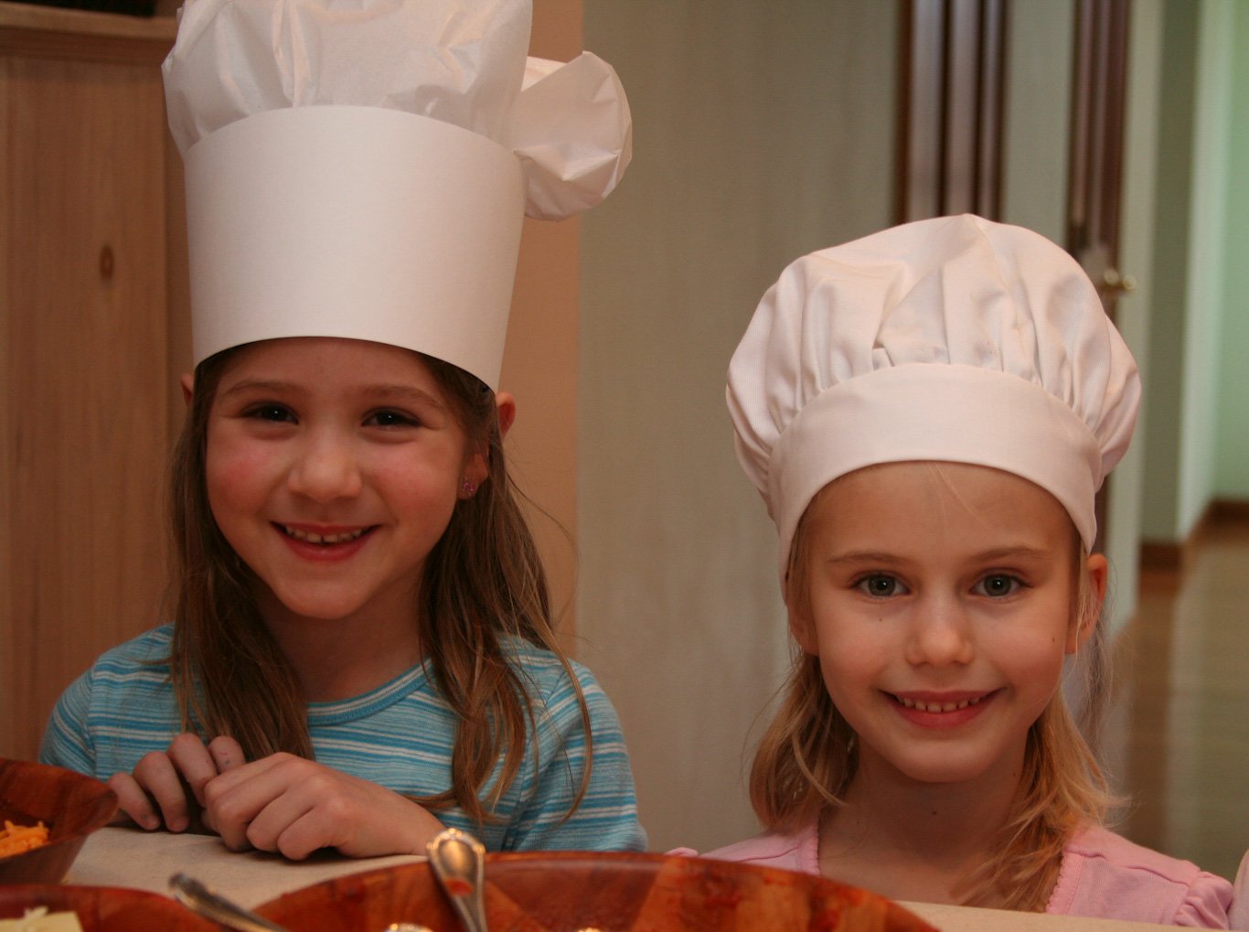 Sarah-Kate and a friend pose with chef