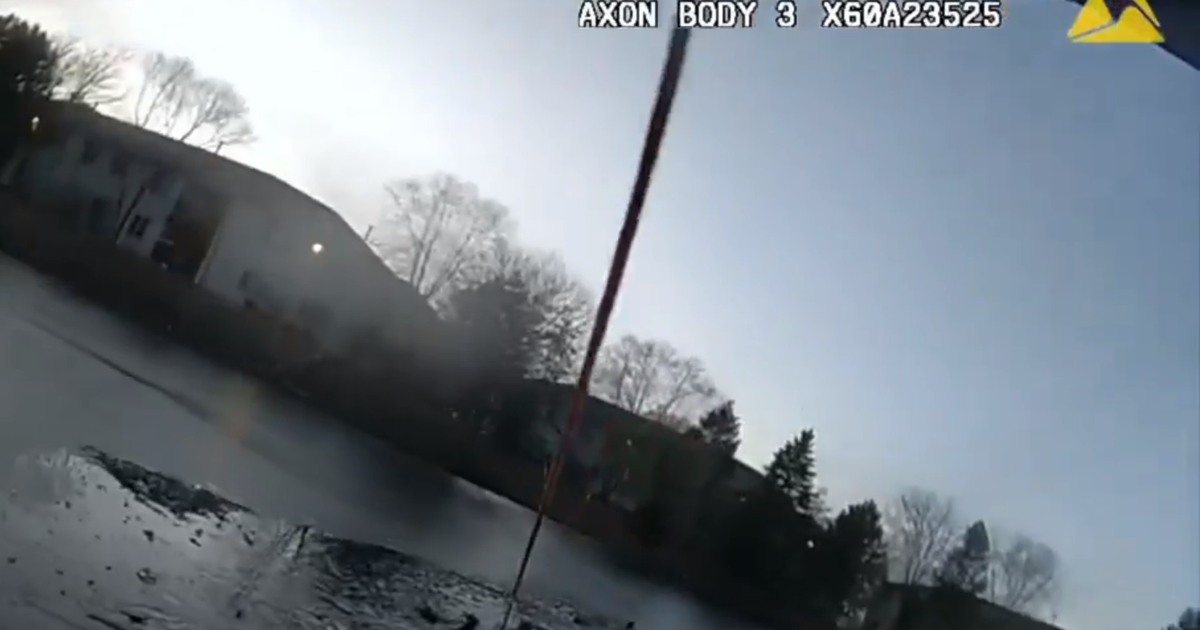 Facebook video released by Aurora police showed officers in the water, and throwing out ropes on the shoreline, to rescue the boy and the woman.