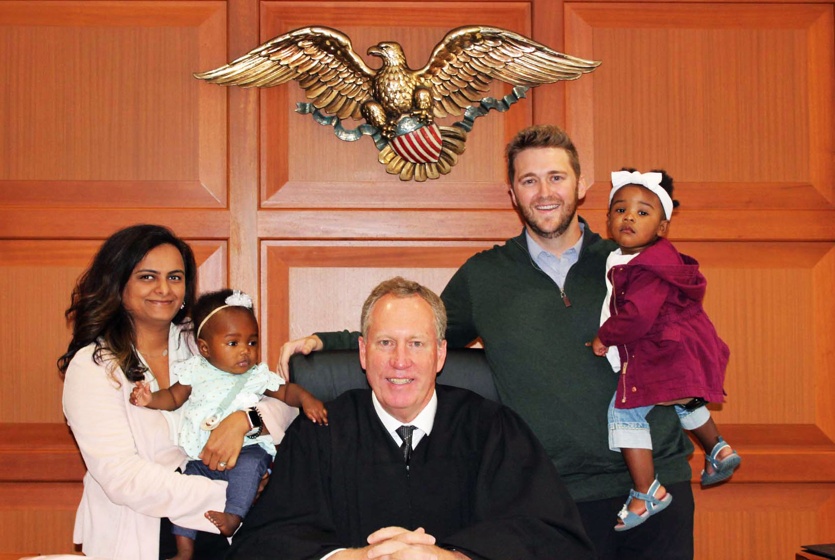 Judge Ralph Winkler & new adoptive family