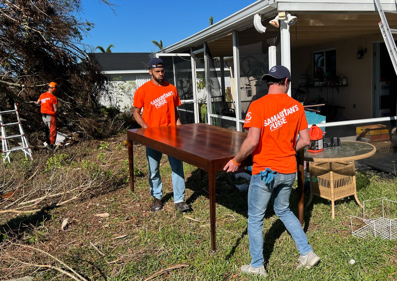 Will Imfeld (center) at work in Florida