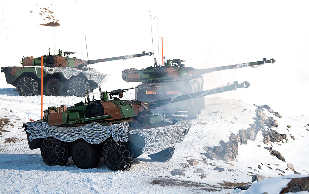 French AMX-10 RC tanks