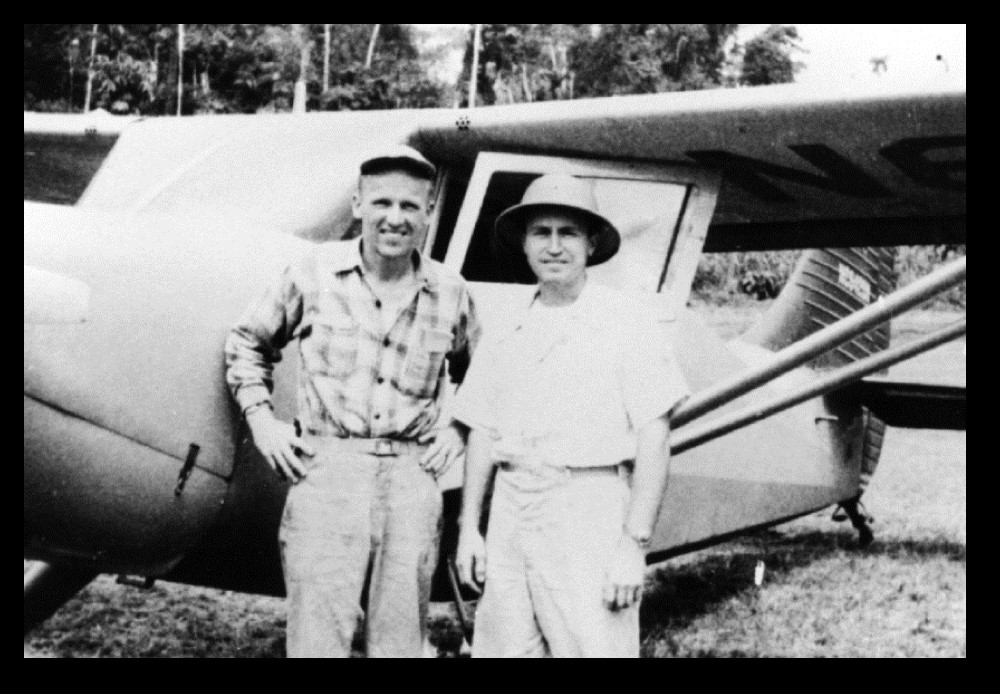 Nate Saint (left), the pilot for Operation Acua, and Frank Drown (right), Sarah-Kate