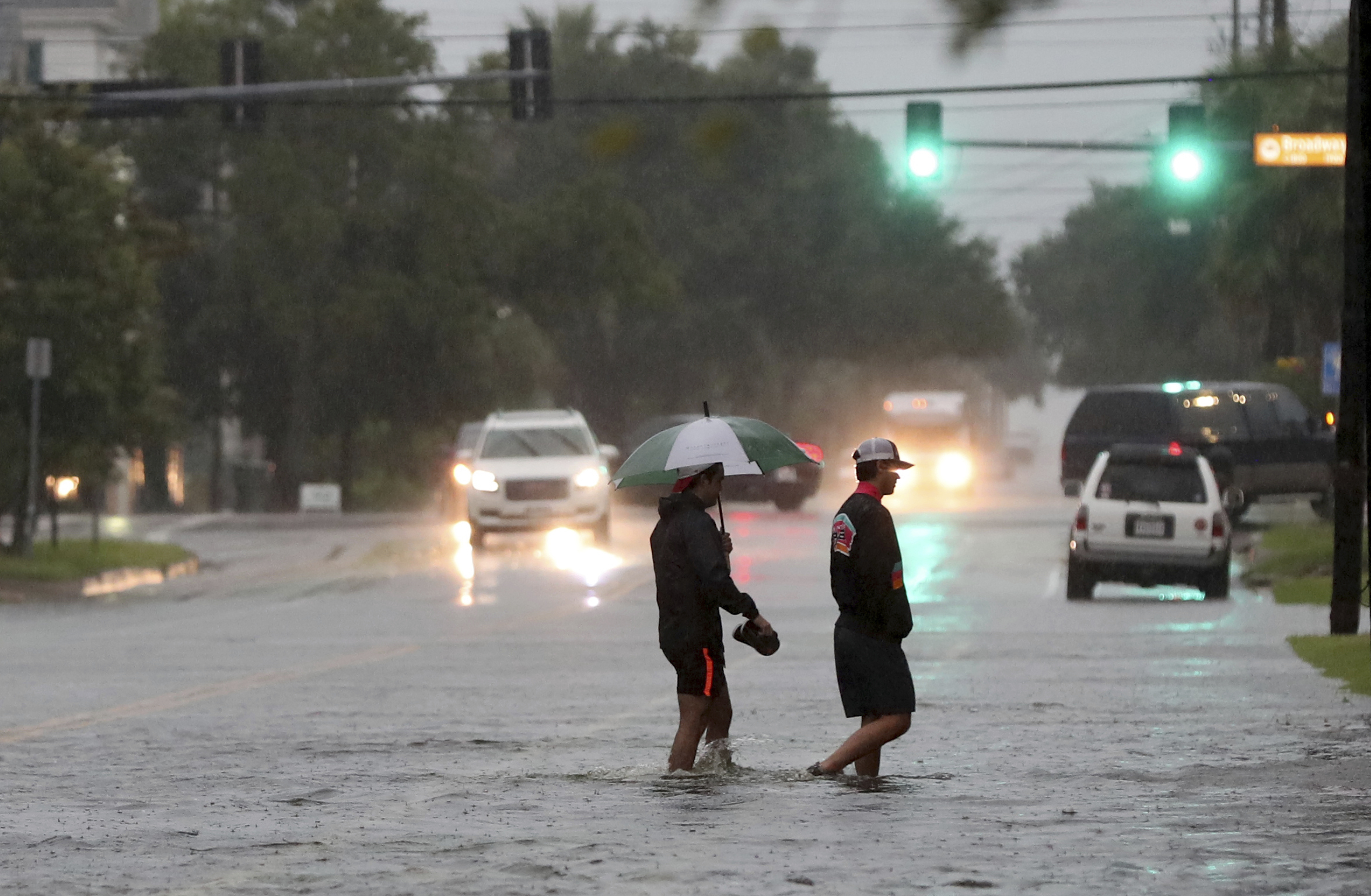 Flooding in Galveston Texas