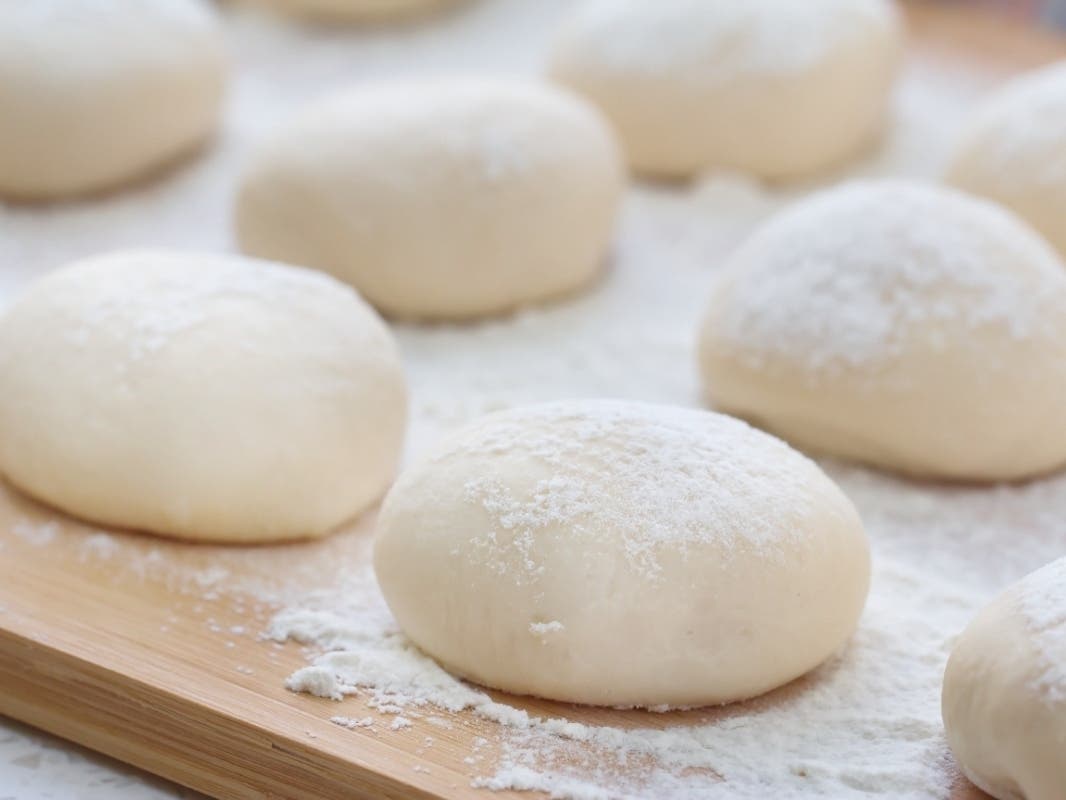 Flour dough balls