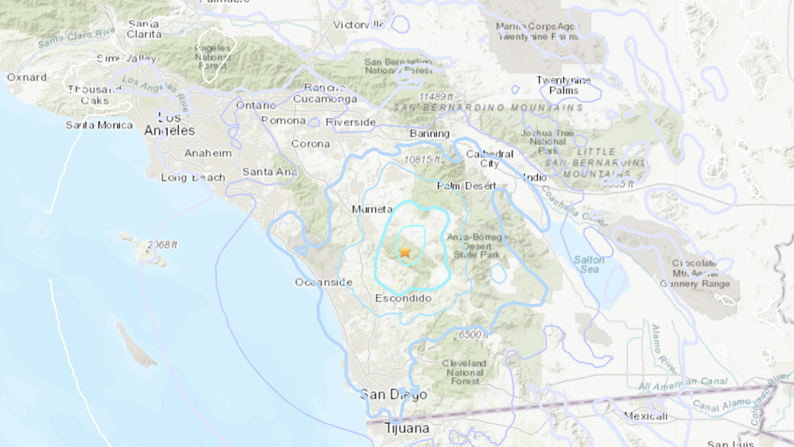 quake map