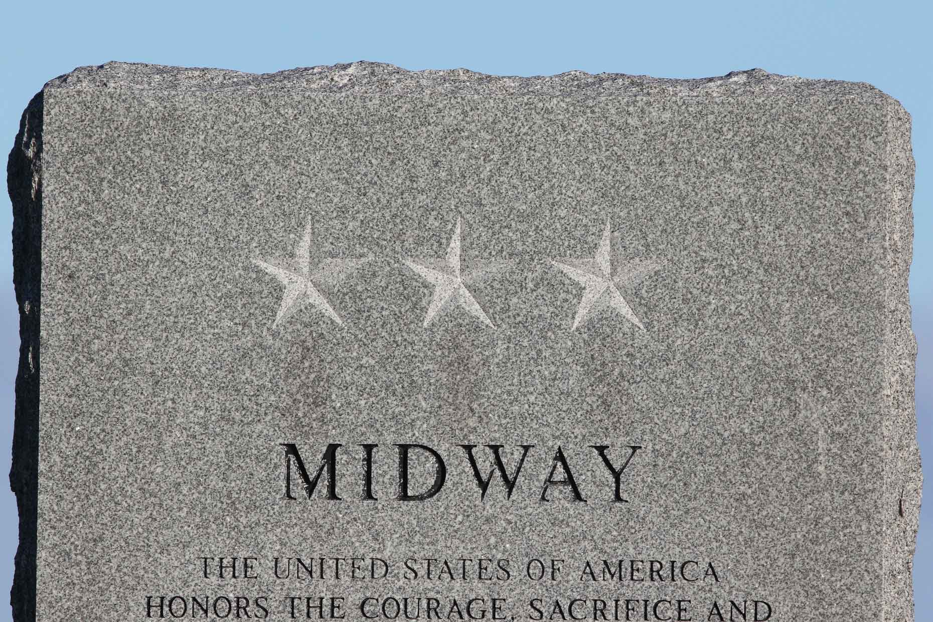 Battle of Midway Memorial Marker