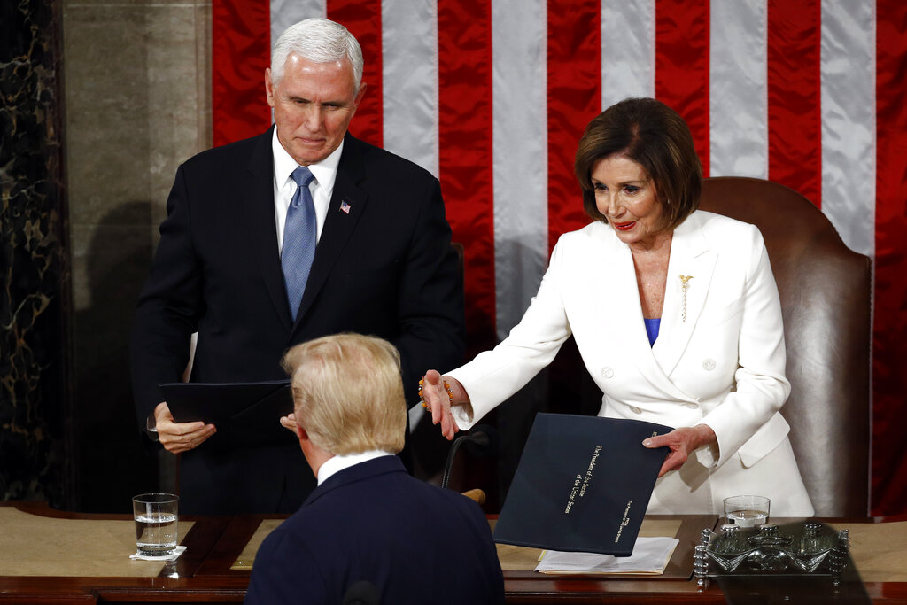 Speaker Pelosi extends hand, but president declines